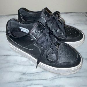 Black Platform Nike Air-Force 1